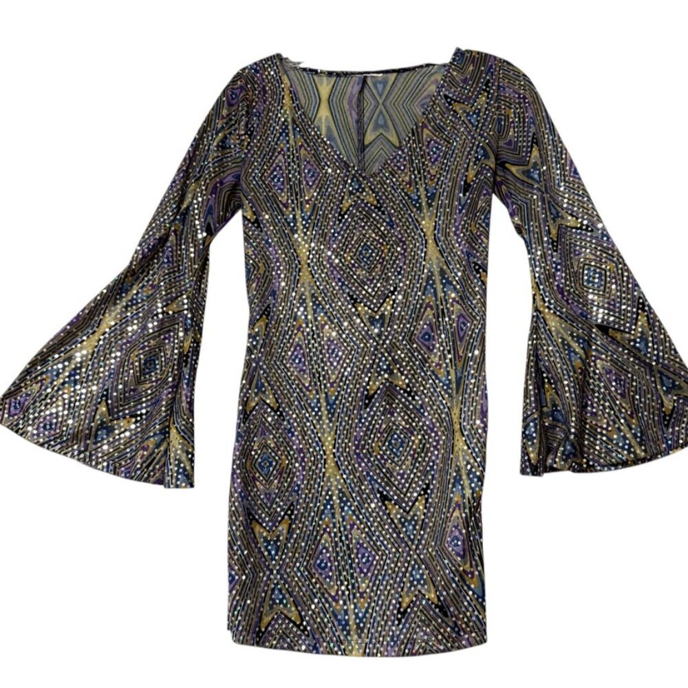 California Costume‎ 70's Disco Costume Hippie Sparkly